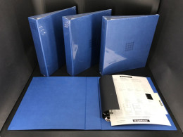 Leuchtturm Optima Pur Ringbinder Blau 4 Stück (OVP 91,80€) Neu ( - Alben Leer