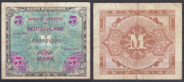 Alliierte Besatzung 5 Mark 1944 Ro 202a Pick 193 F (4)    (32309 - Andere & Zonder Classificatie