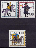 Germany BRD 1989 Mi 1437-39 ** MNH Alte Postbeförderung - Old Postal Transport - Sonstige & Ohne Zuordnung