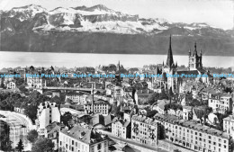 R173314 Lausanne. Pont Bessieres La Cathedrale Et Les Alpes. Jaeger. 1963 - Monde