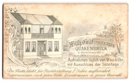 Fotografie Wilh. Gräf, Quakenbrück, Gr. Mühlenstr. 220, Ansicht Quakenbrück, Gebäude Des Fotografen  - Lieux