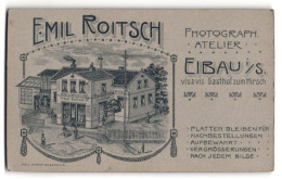 Fotografie Emil Roitsch, Eibau I. S., Vis-a-vis Gasthof Zum Hirsch, Ansicht Eibau I. S., Gebäudes Des Ateliers  - Orte