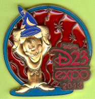 Gros Pin's BD Disney Mickey Magicien (Verre Coloré) Relief - #017 - Disney