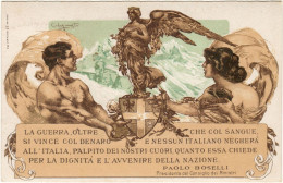 PRESTITO NAZIONALE LA GUERRA, OLTRE CHE COL SANGUE, SI VINCE COL DENARO… CREDITO ITALIANO - ILLUSTRATORE CODOGNATO NUOVA - 1900-1949