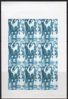 Niger 1997, Diana & Lord Patten, Blue Colour Proof Sheetlet - Royalties, Royals