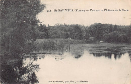 89 - St-SAUVEUR - Vue Sur Le Château De La Folie - Saint Sauveur En Puisaye