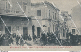 Bh581 Cartolina La Piazza Di Boscotrecase Fotografata Prima Del Eruzione Napoli - Napoli