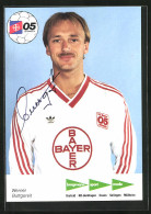 AK Fussballmannschaft Des FC Bayer Uerdingen 05, Saison 1986 /87, Werner Buttgereit, Autograph  - Fussball