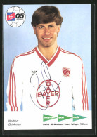 AK Fussballmannschaft Des FC Bayer Uerdingen 05, Saison 1986 /87, Norbert Brinkmann, Autograph  - Football