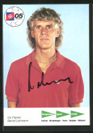 AK Fussballmannschaft Des FC Bayer Uerdingen 05, Saison 1986 /87, Co-Trainer Bernd Lehmann, Autograph  - Voetbal