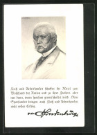 AK Paul Von Hindenburg, Portrait Und Zitat  - Historical Famous People