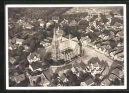 AK Meldorf / Holstein, Totalansicht Dom Vom Flugzeug Aus, Fliegeraufnahme  - Meldorf