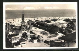 AK Heringsdorf, Strand Mit Gebäudeansicht  - Altri & Non Classificati