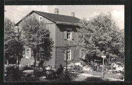 AK Oberhof, Gasthof Forsthaus Sattelbach  - Hunting