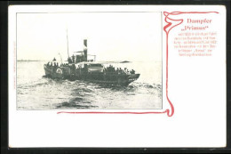 AK Dampfer Primus Kollidierte Am 21.7.1902 Auf Der Elbe Mit Dem Seeschlepper Hansa  - Autres & Non Classés