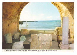 ISRAEL // CAESAREA // REMAINS OF STATUE AND CAPITALS FROM THE ROMAN PERIOD - Israel