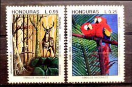 D2864  Parrots - Deers - Honduras - MNH - 1,50 - Papageien