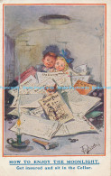 R171939 Hor To Enjoy The Moonlight. Kids And Newspapers. No 745 - World