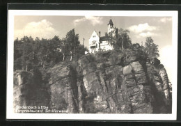 AK Tetschen-Bodenbach / Decin, Bergrestaurant Schäferwand  - Tchéquie