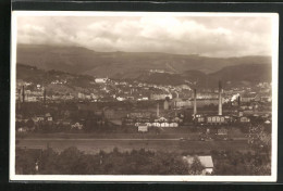 AK Tetschen-Bodenbach / Decin, Totalansicht Mit Berglandschaft  - Tchéquie