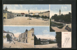 AK Leipnik /Lipnik, Námesti, Marktplatz Mit Brunnen, Strassenpartie Mit Buchdruckerei  - Tschechische Republik