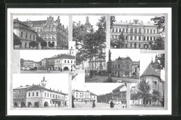 AK Leipnik /Lipnik, Námesti, Marktplatz, Kirche, Denkmal  - Tschechische Republik