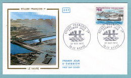 FDC France 1973 - Le Havre - Écluse François 1er - YT 1772 - 76 Le Havre - 1970-1979