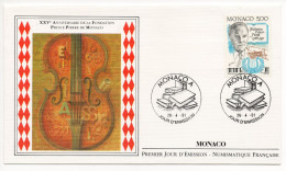 FDC Monaco 1991  - XXVe Anniversaire De La Fondation Prince Pierre De Monaco - YT 1777 - FDC