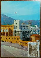 Carte Maximum 1974  - Le Palais Du Prince - La Tour De L'horloge YT 987 - Cartes-Maximum (CM)