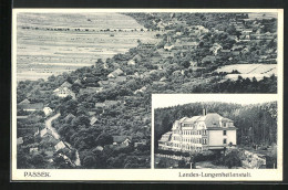 AK Passek, Landes-Lungenheilanstalt, Ortsansicht Aus Der Vogelschau  - Czech Republic