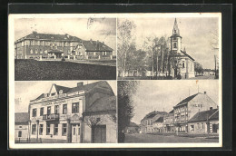 AK Brodek, Rolnicka Zalozna, Kirche, Ortspartie  - Czech Republic