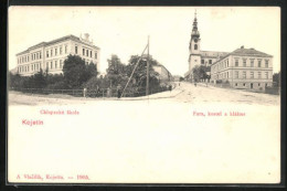 AK Kojetín, Chlapecka Skola, Fara, Kostel A Klaster  - Czech Republic