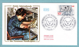 FDC France 1981 - Année Internationale Des Personnes Handicapées Pleine Participation Et égalité - YT 2173 - Paris - 1980-1989