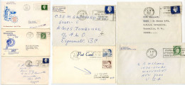 Canada 1961-69 7 Covers; Toronto, Ottawa, Montreal & Edmonton; Mix Of QEII Stamps & Slogan Cancels - Lettres & Documents