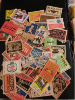 100 Vintage Matchbox Labels Belgium - 100 Belgische Luciferetiketten - Matchbox Labels