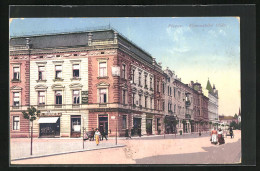 AK Prerov /Prerau, Komenského Trida, Strassenpartie Im Zentrum  - Czech Republic