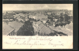 AK Velká Bystrice, Strassenpartie Aus Der Vogelschau  - Tschechische Republik