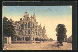 AK Leipnik, Deutsche Oberrealschule An Strassenkreuzung  - Tchéquie