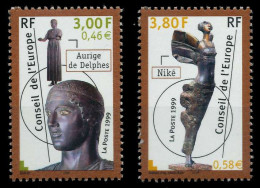 FRANKREICH DIENSTMARKEN EUROPARAT Nr 55-56 Postfrisch SAE4052 - Mint/Hinged