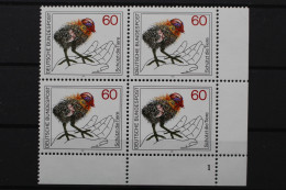 BRD, MiNr. 1102, 4er Block, Ecke Li. Unten, FN 1, Postfrisch - Unused Stamps