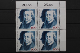 Deutschland, MiNr. 1473, Viererblock, Ecke Re. Oben, Postfrisch - Unused Stamps