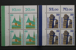 BRD, MiNr. 1406-1407, Viererblöcke, Ecken Li. Oben, Postfrisch - Unused Stamps