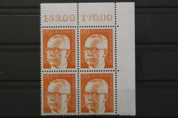 Berlin, MiNr. 432, Vierblock, Ecke Rechts Oben, Postfrisch - Unused Stamps