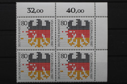 Deutschland, MiNr. 1309, Viererblock, Ecke Re. Oben, Postfrisch - Unused Stamps