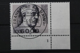 Deutschland (BRD), MiNr. 1466, Ecke Re. Unten, FN 1, VS F/M, Gestempelt - Oblitérés