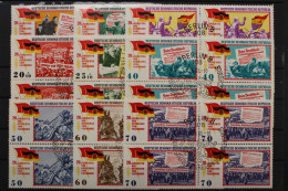 DDR, MiNr. 1102-1110, Viererblöcke, ESST - Used Stamps