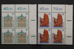 BRD, MiNr. 1468-1469, Viererblöcke, Ecken Re. Oben, Postfrisch - Unused Stamps