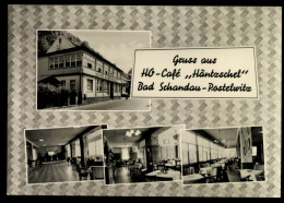 Bad Schandau-Postelwitz, HO-Cafe "Häntzschel", 3 Innenansichten - Autres & Non Classés