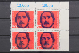 Deutschland, MiNr. 657, Viererblock, Ecke Re. Oben, Postfrisch - Nuovi