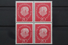 Berlin, MiNr. 184 V, Viererblock, Postfrisch - Neufs